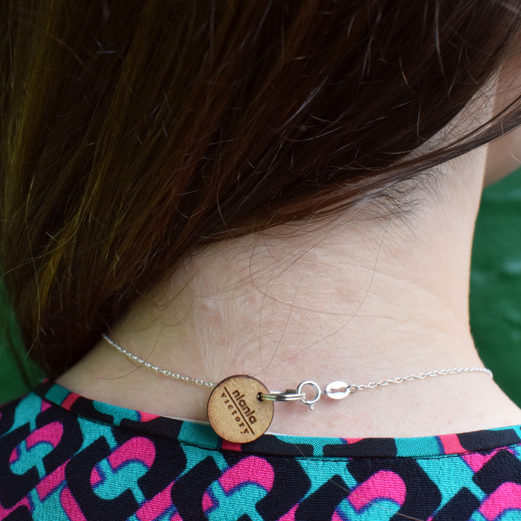 Silver Freshwater Pearl 925 Sterling Silver Necklace | by nlanlaVictory-3