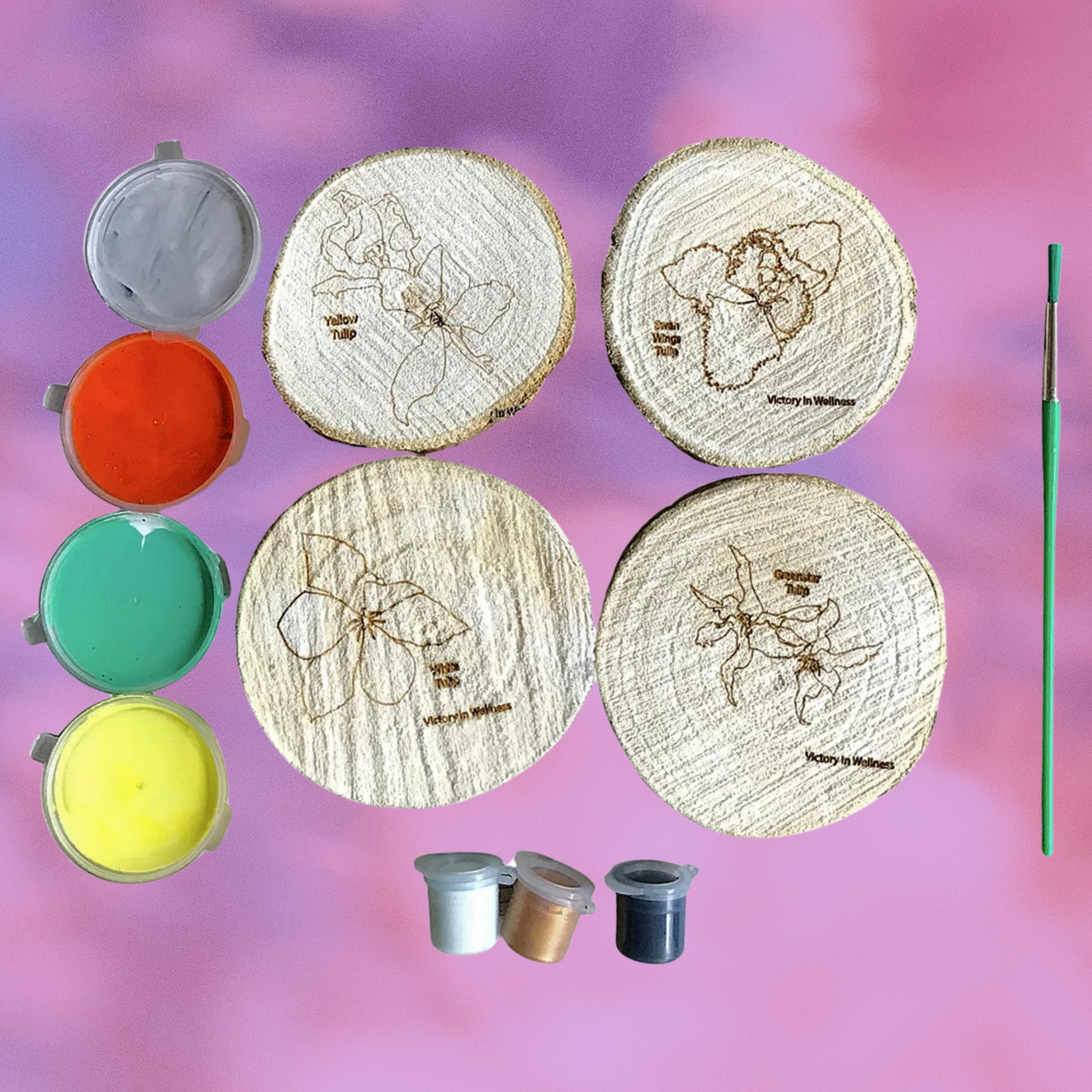 Botanical Willow Coasters with Adult Coloring Designs, Nature-Inspired Coloring Activity, Home Decor | by Victory In Wellness-4