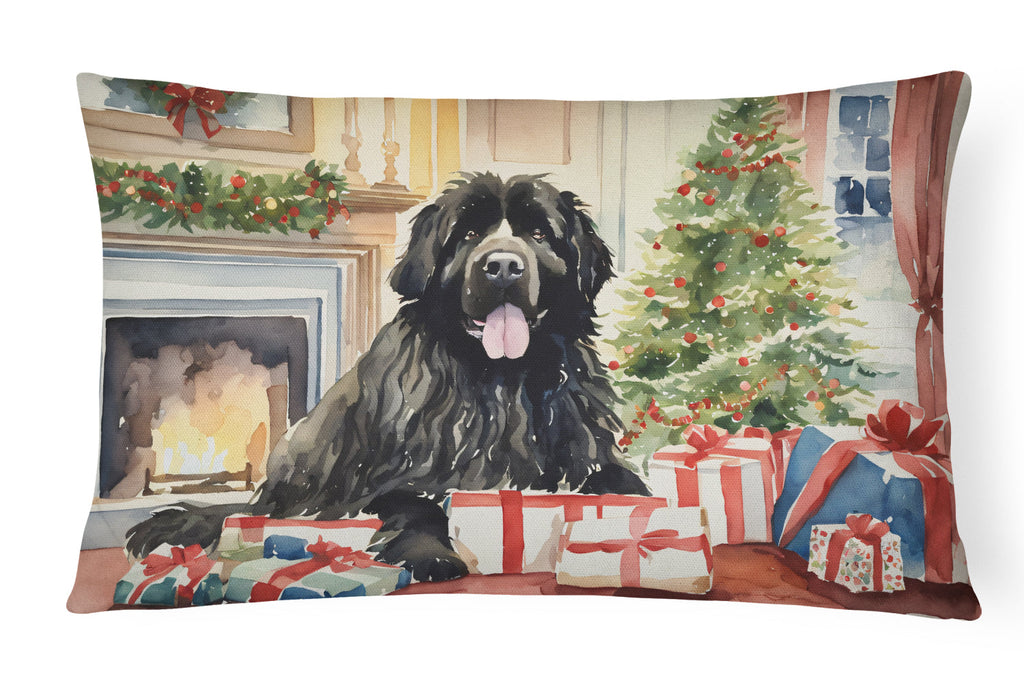 Newfoundland Cozy Christmas Throw Pillow